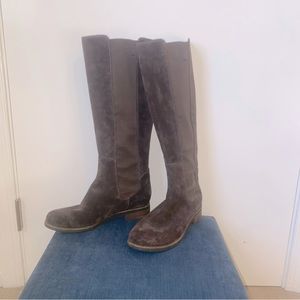 Cole Haan/Nike Air brown suede high shaft boots